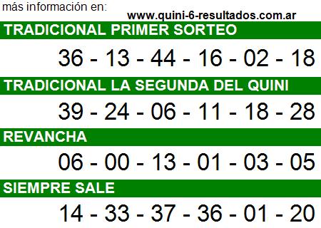 Sorteo 2055 Quini 6 19/06/2013